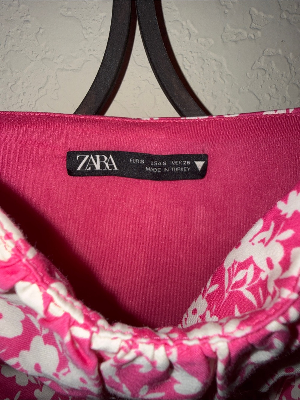 Zara Pink and White Floral Bodysuit - Picture 4 of 6
